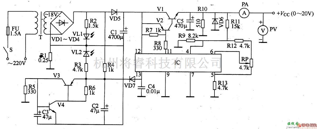 电源电路中的可调直流稳压电源  九 第1张