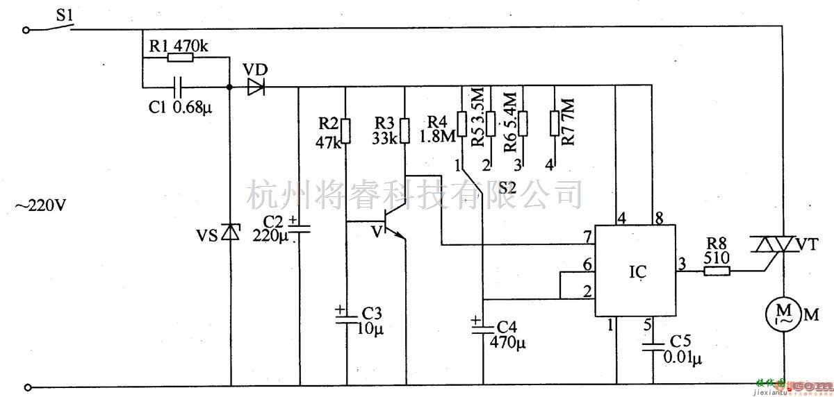 定时控制中的吊扇电子定时器  第1张