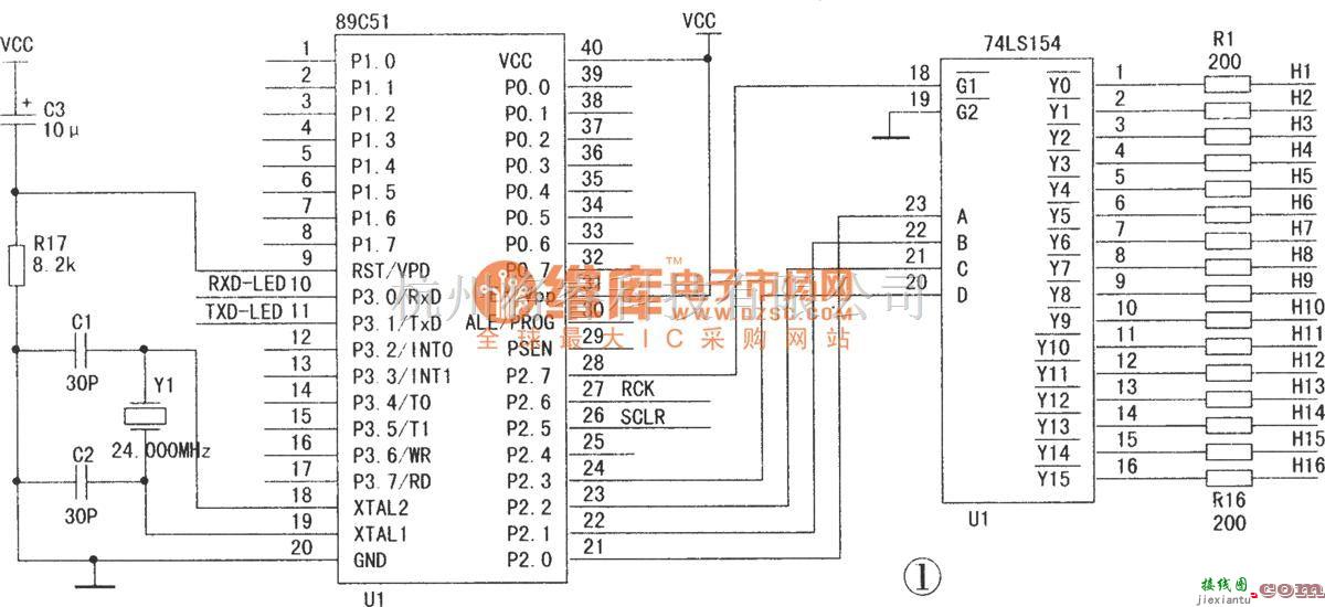 单片机制作中的点阵LED电子显示屏的设计  第1张