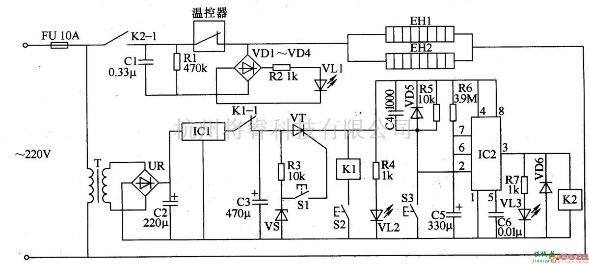 温控电路中的高温消毒柜  第1张