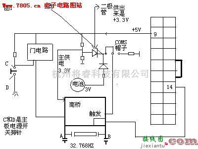 微机电路中的主板维修图纸——触发电路图  第1张