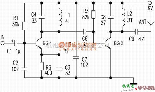 无线发射中的简易调频发射电路（二管）  第1张