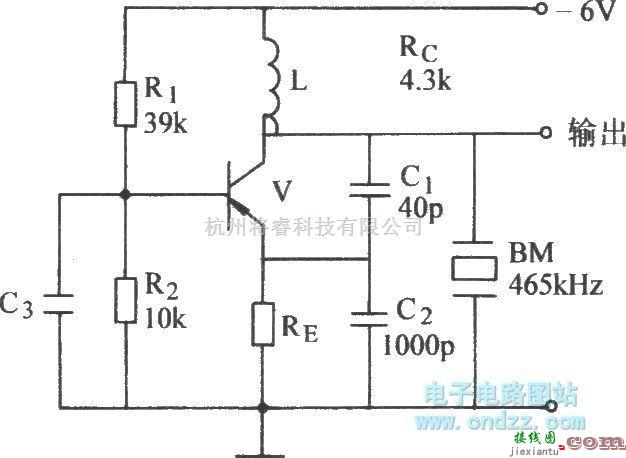 振荡电路中的具有外接电容的石英晶体振荡器  第1张