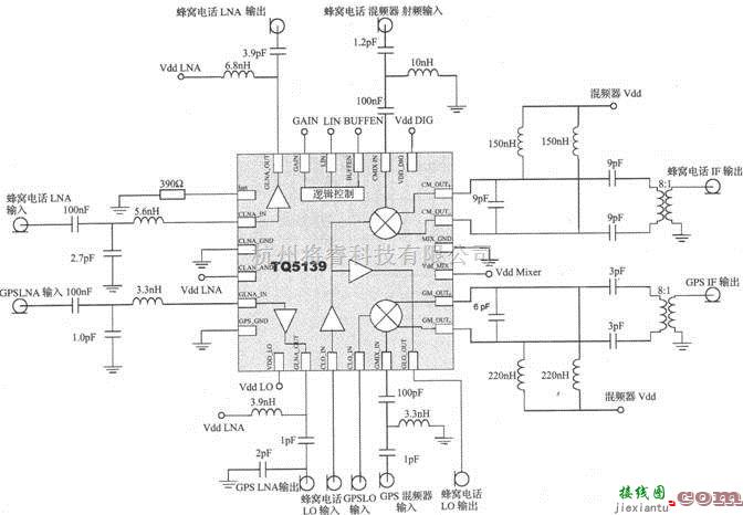 GPS接收电路中的基于TQ5139的A—GPS接收机-F变频器电路  第1张