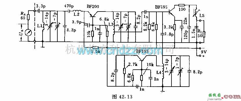 无线接收中的由可边电容调谐的超短波接收机电路  第2张