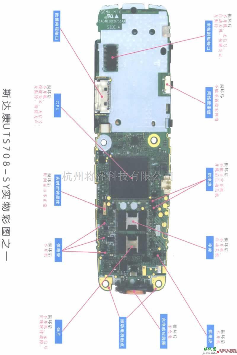 手机维修中的斯达康UTS708-SY实物维修彩图一  第1张