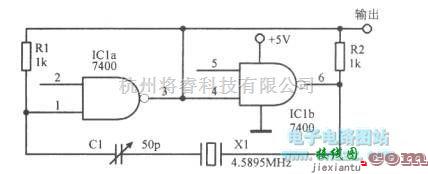 振荡电路中的使用TTL电路的4.59MHz振荡器  第1张