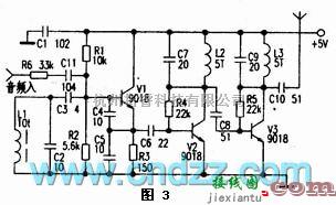 无线发射中的几款无线话筒电路  第3张