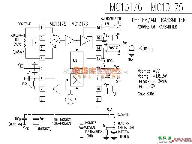 无线接收中的MC13175-76调频接收电路  第1张