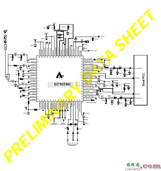 无线发射中的BT1074B单片900MHz RF收发器  第1张