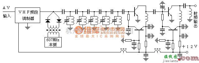 无线发射中的８００ＭＨｚ频段无线影音发射器电路  第4张