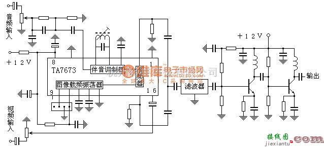 无线发射中的８００ＭＨｚ频段无线影音发射器电路  第3张