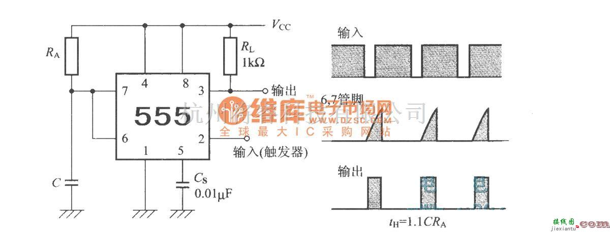 振荡电路中的单稳态多谐振荡器  第1张