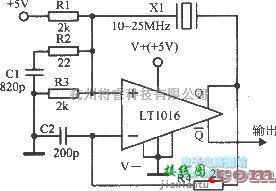 振荡电路中的10～25MHz晶体振荡器  第1张