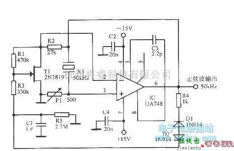 振荡电路中的50kHz Meacham(米契阿姆)电桥振荡器  第1张