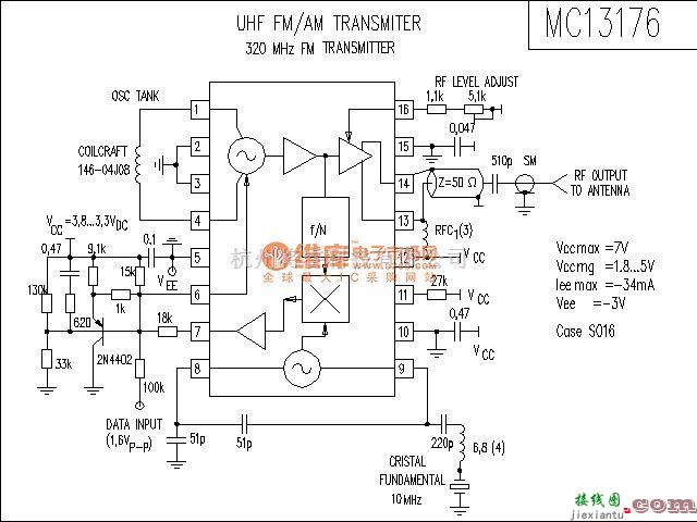 无线接收中的MC13176接收电路  第1张