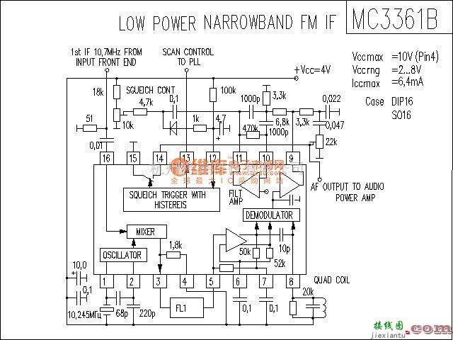 无线接收中的MC3361B电路  第1张