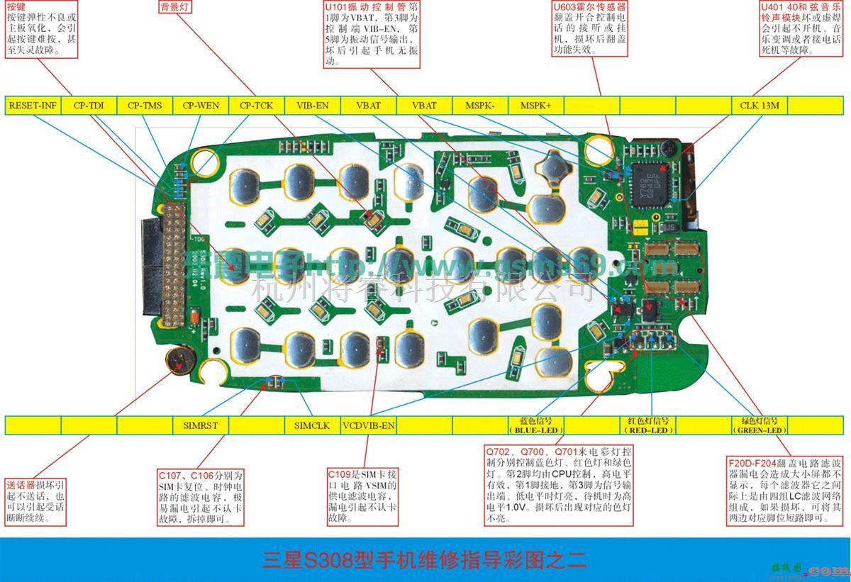 手机维修中的三星S300/S308手机维修实物图（一）  第1张