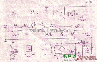 无线发射中的有线电视FM信号转发器电路  第2张