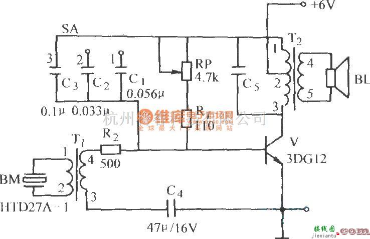 振荡电路中的叽喳鸟叫电路  第1张