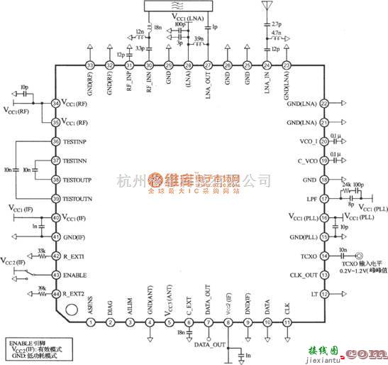 GPS接收电路中的基于CXA3355ER的GPS接收机下变频器电路  第1张