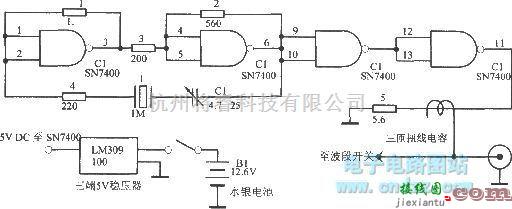 振荡电路中的1MHz晶体校准器  第1张