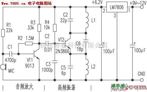 无线发射中的FM发射器电路——全集  第5张