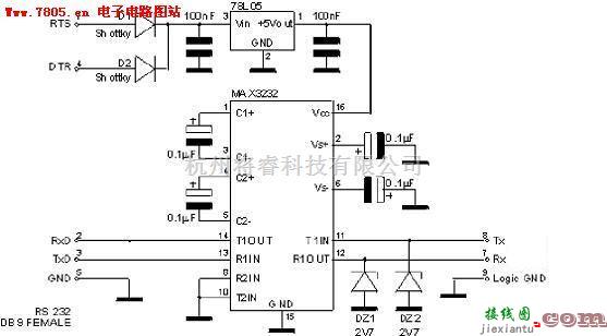 接口电路中的串口取电和232转换  第1张