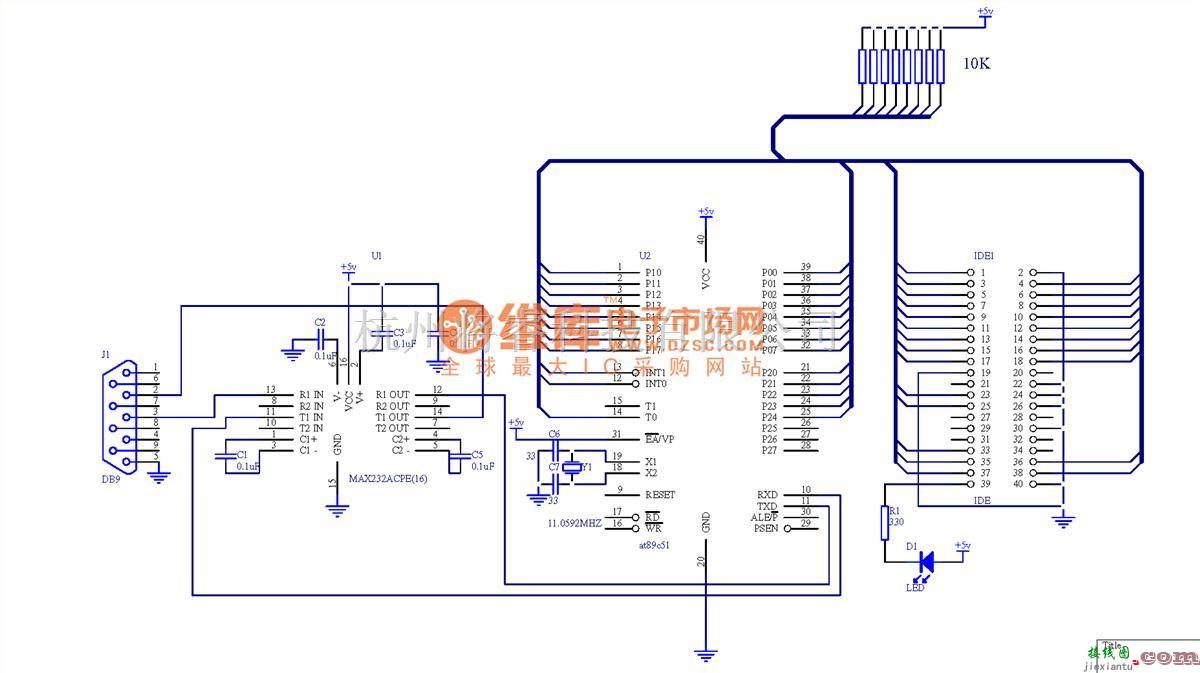 单片机制作中的硬盘控制电路以及原程序  第1张