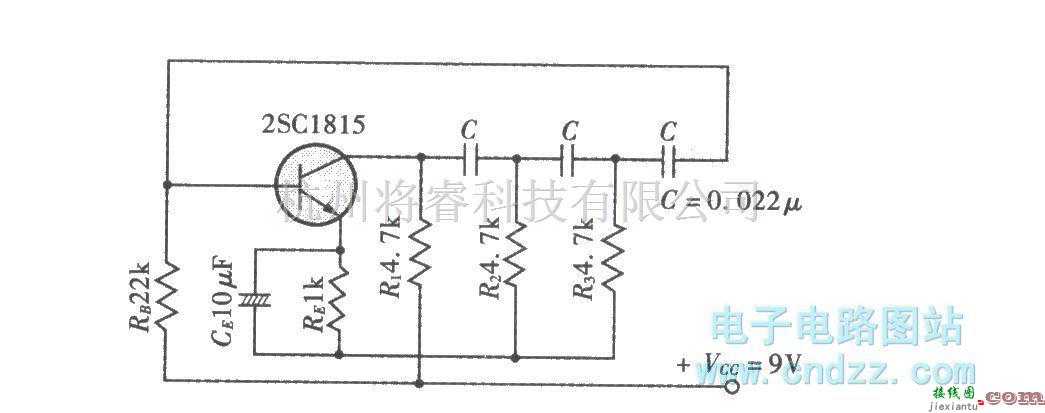 振荡电路中的移相式振荡电路实例  第1张