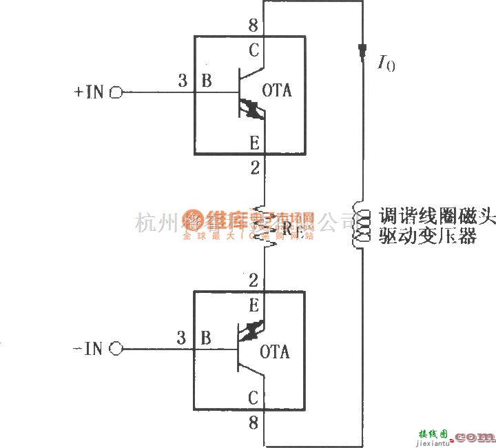 对数/跨导放大电路中的由两个OPA660(宽带跨导型运算放大和缓冲器)构成的高速电流驱动器  第1张