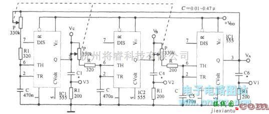 多谐振荡产生中的闭环三相多谐振荡器  第1张