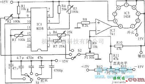 函数信号产生器中的0.1、1、10、100、1000Hz正弦波一方波一三角波振荡器  第1张