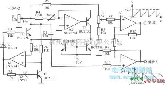 函数信号产生器中的互补斜坡信号振荡器  第1张