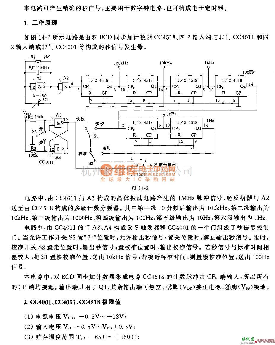 秒信号产生中的秒信号发生电路  第1张