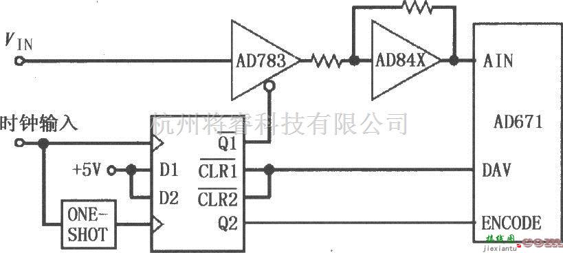 采样保持放大电路中的采样保持放大器AD783与AD671的接口电路  第1张