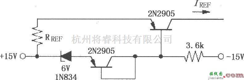 对数/跨导放大电路中的对数与对数比率放大器LOG100的电流基准温度补偿电路  第1张