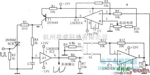 函数信号产生器中的可调非线性斜坡振荡电路  第1张