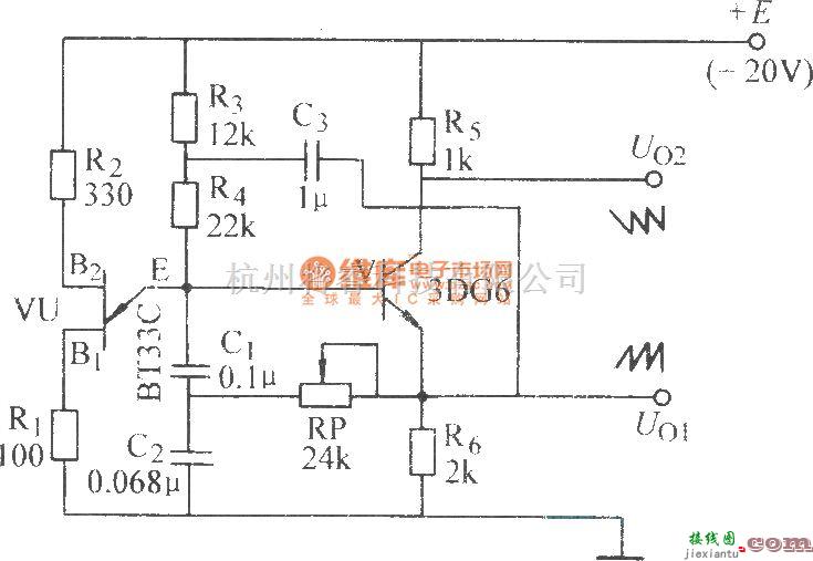 信号产生器中的单结晶体管锯齿波发生器  第1张