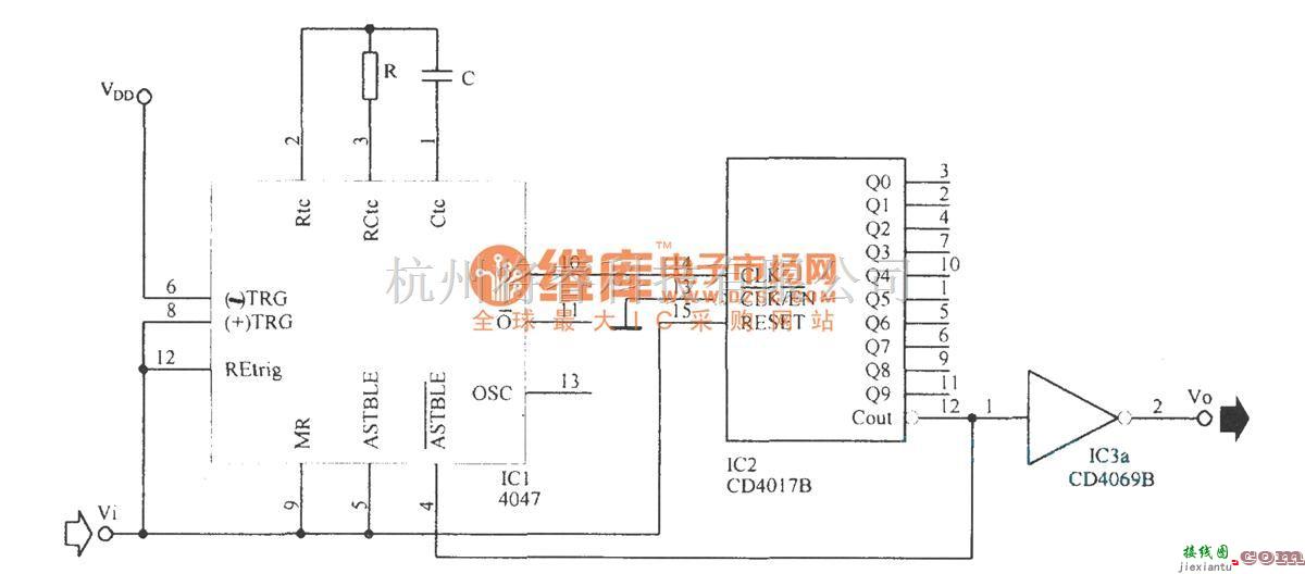 脉冲信号产生器中的脉冲展宽电路  第1张