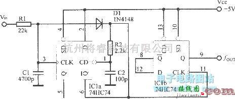 多谐振荡产生中的用触发器构成的压控振荡器  第1张