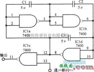 信号产生器中的单芯片1000Hz锯齿波电路  第1张