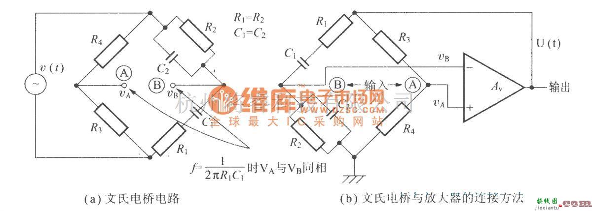 文氏信号产生中的文氏电桥及其振荡电路  第1张