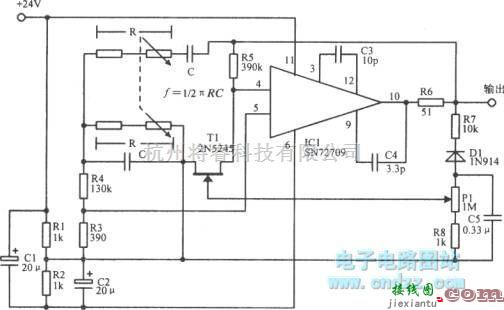 文氏信号产生中的文氏电桥AF／RF电路  第1张