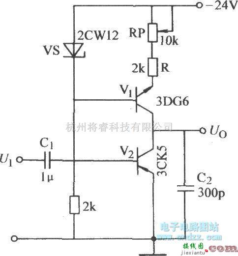 信号产生器中的恒流源充电的锯齿波电路  第1张