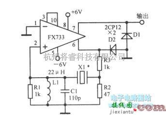 脉冲信号产生器中的视频放大器组成的时钟脉冲振荡器  第1张