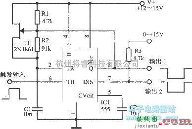 多谐振荡产生中的反相单稳态电路  第1张