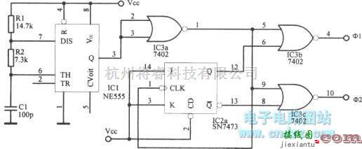 脉冲信号产生器中的最高频率为1MHz的双相时钟振荡器  第1张