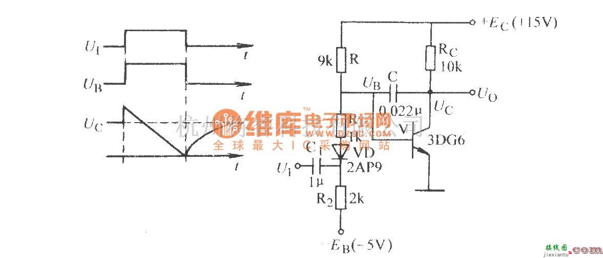 信号产生器中的电容负反馈锯齿波电路(一)  第1张