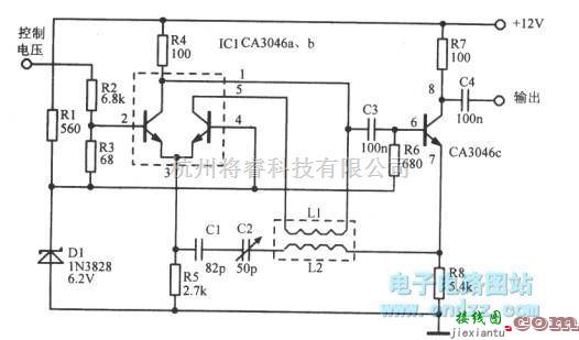 振荡电路中的9MHz线性压控振荡器  第1张